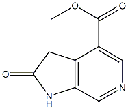 2-氧代-2,3-二氢-1H-吡咯并[2,3-C]吡啶-4-羧酸甲酯 结构式