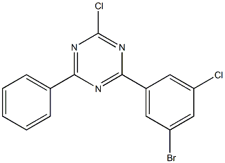 2-氯-4-(3-氯-5-溴苯基)-6-苯基-1,3,5-三嗪 结构式