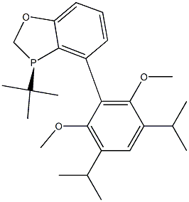 (R)-3-(tert-butyl)-4-(3,5-diisopropyl-2,6-dimethoxyphenyl)-2,3-dihydrobenzo[d][1,3]oxaphosphole 结构式