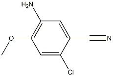 5-氨基-2-氯-4-甲氧基苄腈 结构式