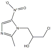 1-(3-氯-2-羟基丙基)-2-甲基-5-硝基咪唑 标准品 结构式