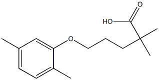 2,2-二甲基-5-(2,5-二甲基苯氧基)戊酸 标准品 结构式