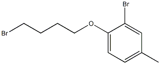 2-BROMO-1-(4-BROMOBUTOXY)-4-METHYLBENZENE 结构式