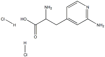 2-amino-3-(2-aminopyridin-4-yl)propanoic acid dihydrochloride 结构式