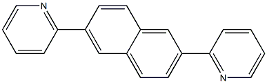 2,6-二(2-吡啶)基萘 结构式