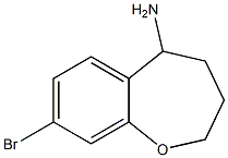 8-bromo-2,3,4,5-tetrahydrobenzo[b]oxepin-5-amine 结构式