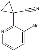 1-(3-bromopyridin-2-yl)cyclopropane-1-carbonitrile 结构式