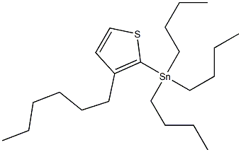 Tributyl-(3-hexyl-thiophen-2-yl)-stannane 结构式
