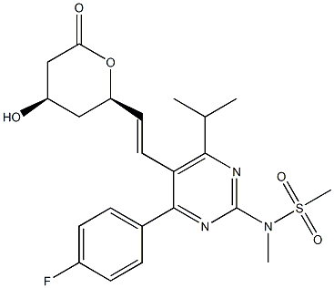 瑞舒伐他汀钙杂质38 结构式