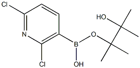 2,6-二氯吡啶-5-硼酸频哪醇酯 结构式