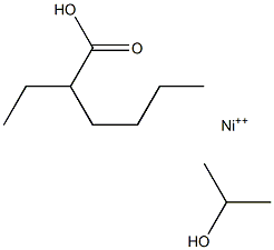2-乙基己酸单异丙醇镍(II) 结构式