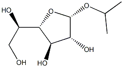 O-isopropyl-alpha-D-galactofuranose 结构式