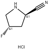 (2R,4S)-反式-4-氟-2-氰基吡咯烷盐酸盐 结构式