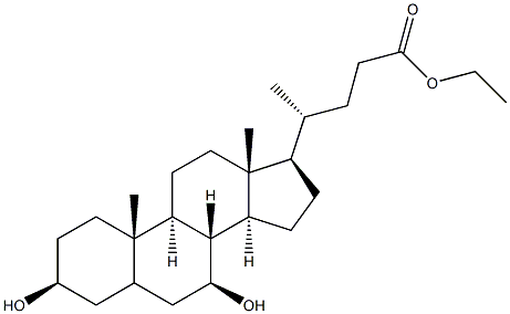 熊去氧胆酸乙酯 结构式