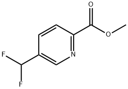 5-Difluoromethyl-pyridine-2-carboxylic Acid Methyl Ester 结构式