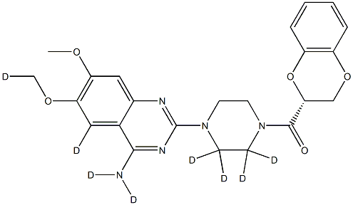 (R)-Doxazosin-d8 结构式