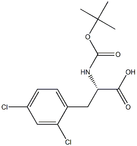 BOC-D-2,4-二氯苯丙氨酸 结构式