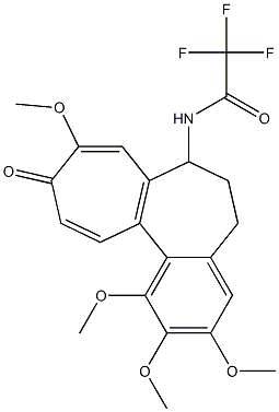 2,2,2-Trifluoro-N-(5,6,7,10-tetrahydro-1,2,3,9-tetramethoxy-10-oxobenzo[a]heptalen-7-yl)acetamide 结构式