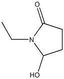 1-Ethyl-5-hydroxy-2-pyrrolidinone 结构式