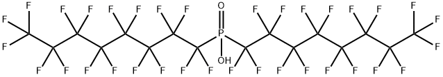 Bis(heptadecafluorooctyl)phosphinic Acid 结构式