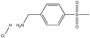 4-(甲基磺酰基)苄胺盐酸盐 结构式