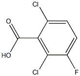 2,6-二氯-5-氟苯甲酸 结构式