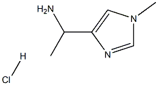 1-(1-甲基-4-咪唑基)乙胺盐酸盐 结构式