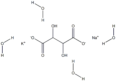四水合酒石酸钾钠 结构式