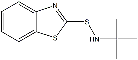 N-叔丁基-2-苯骈噻唑次磺酰胺 结构式