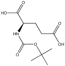 BOC-D-谷氨酸 结构式