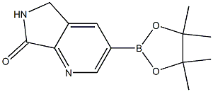 3-(4,4,5,5-四甲基-1,3,2-二氧杂硼酸-2-基)-5,6-二氢-7H-吡咯并[3,4-B]吡啶-7-酮 结构式