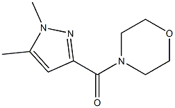 (1,5-dimethyl-1H-pyrazol-3-yl)(morpholino)methanone 结构式