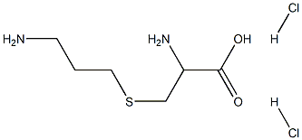 2-氨基-3-[(3-氨基丙基)巯基]丙酸二盐酸 结构式