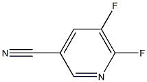 5,6-二氟吡啶-3-甲腈 结构式