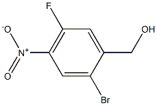 (2-溴-5-氟-4-硝基苯基)甲醇 结构式