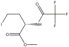 methyl (2S)-4-iodo-2-(2,2,2-trifluoroacetamido)butanoate 结构式