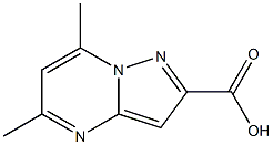 5,7-二甲基吡唑并嘧啶-2-羧酸 结构式