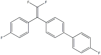 4'-[2,2-DIFLUORO-1-(4-FLUOROPHENYL)VINYL]-4-FLUOROBIPHENYL 结构式