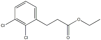 3-(2,3-DICHLORO-PHENYL)-PROPIONIC ACID ETHYL ESTER 结构式