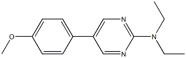 N,N-DIETHYL-5-(4-METHOXYPHENYL)PYRIMIDIN-2-AMINE 结构式