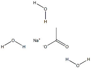 三水乙酸钠 结构式