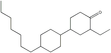4-(4Heptylcyclohexyl)Ethylcyclohexanone 结构式