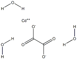 Cadmium oxalate trihydrate 结构式
