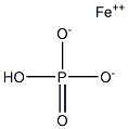 Iron(II) hydrogen orthophosphate 结构式