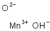 Manganese(III) oxide hydroxide 结构式