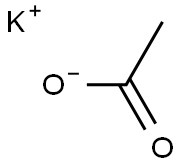 Potassium acetate 结构式