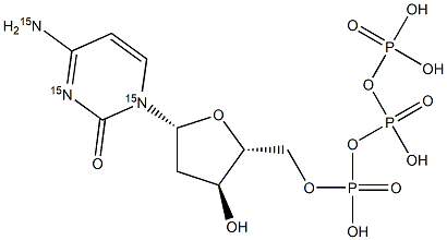 2'-Deoxycytidine 5'-Triphosphate-15N3 结构式