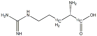 L-Arginine-1,3-13C2 结构式