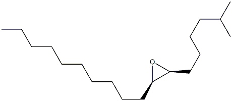 cis-2-METHYL-7,8-EPOXYOCTADECANE 结构式