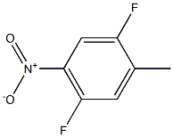 1,4-二氟-2-甲基-5-硝基苯 结构式